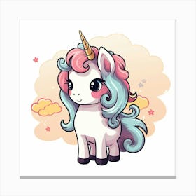 Cute Unicorn 298 Canvas Print