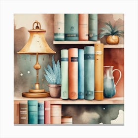 Book Shelf Canvas Print