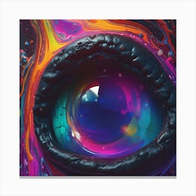 Eye Of The Beholder DMT LSD Canvas Print