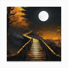 Bridge To The Moon Canvas Print