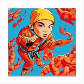 Kung Fu Kid Canvas Print