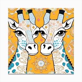Giraffes 1 Canvas Print