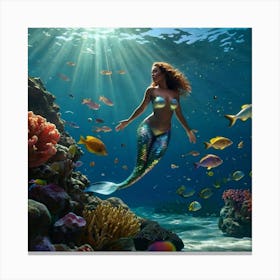 Mermaid 1 Canvas Print