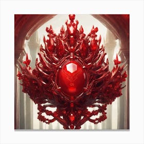 Red Throne Canvas Print