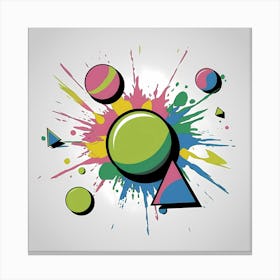 Splatter Painting Canvas Print