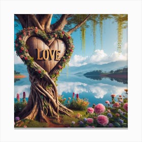 Love In The Forest Canvas Print