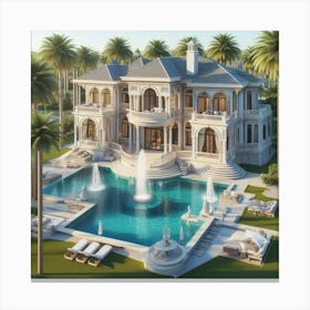 Fountain Canvas Print