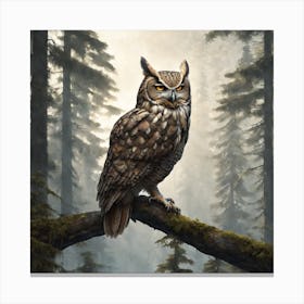 Great Horned Owl 1 Canvas Print