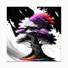 Asian Tree, Asian Art, Asian Painting, Asian Art, Asian Painting, Canvas Print