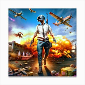 Pubg Cover 1 Canvas Print