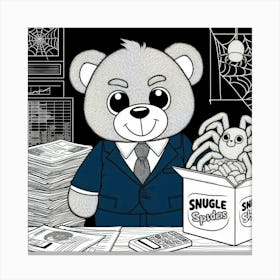 Snugle Spiders Co. Halloween Finance Canvas Print