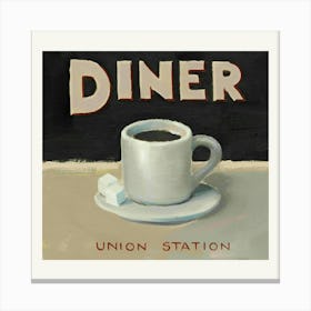 Diner Union Station Canvas Print