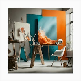 Artist'S Studio Canvas Print