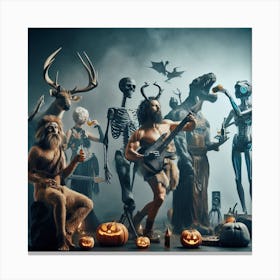 Spooky Halloween Party Canvas Print