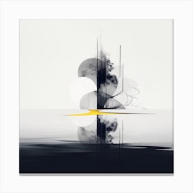 Minimalist Black Abstract 2 Canvas Print