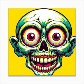 Skull With Big Eyes 2 Canvas Print