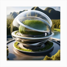 Futuristic Architecture 25 Canvas Print