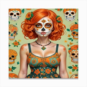 Day Of The Dead 3 Canvas Print