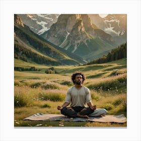 Meditation In The Mountains Canvas Print