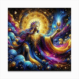 Goddess Of The Stars Canvas Print