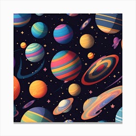 Planet Star Fantasy Canvas Print