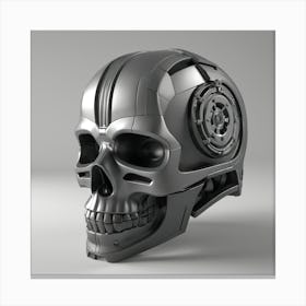 Robot Skull Canvas Print