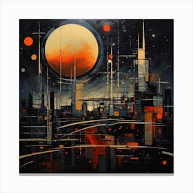 Futuristic Cityscape 8 Canvas Print