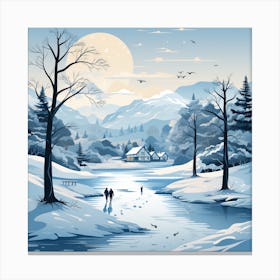 Winter Landscape 23 Canvas Print