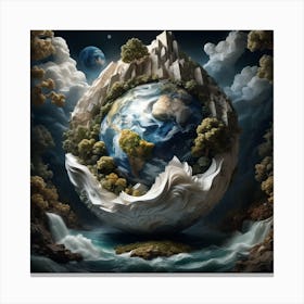Earth In The Sky 1 Canvas Print
