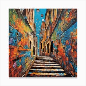 "Harmony in Hues: The Captivating Artistry of a Beloved Muralist" Canvas Print
