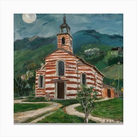 Kirche in Cassone, Gustav Klimt 8 Canvas Print