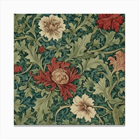 William Morris Inspired Artwork 4 Canvas Print