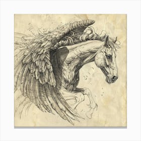 Horse With Wings Canvas Print