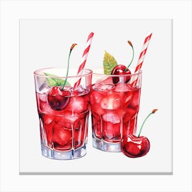 Cherry Martini 4 Canvas Print