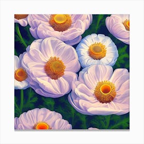 Anemone Flowers 14 Canvas Print