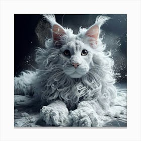Snow Cat 3 Canvas Print