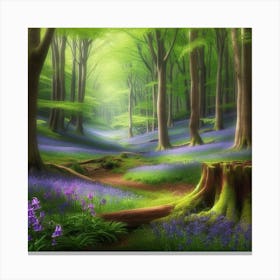 Bluebell Forest 1 Canvas Print