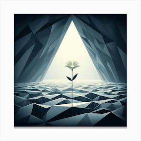 Flower In A Cave 1 Canvas Print