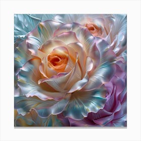 Pastel Roses Canvas Print