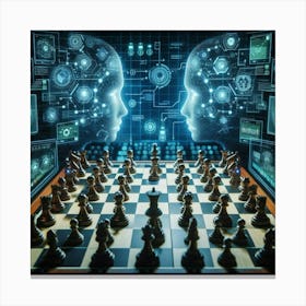 Artificial Intelligence Chess Game 1 Canvas Print