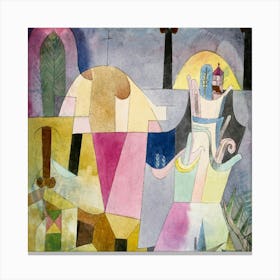 Black Columns In A Landscape (1919) By Paul Klee Canvas Print