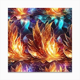 Flames Of Fire Canvas Print