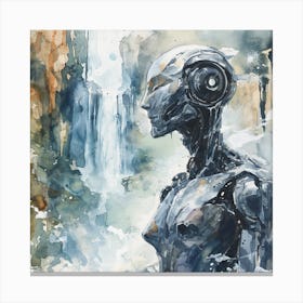 Myeera Robotic Cyborg That Is Imagined In The Bronze Age Waterc 025f96e2 Fca9 43c2 B3d1 2de9fceedbb5 Canvas Print