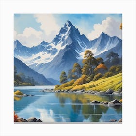 Mountain Lake Canvas Print