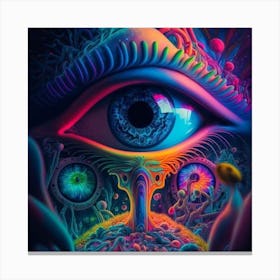 Psychedelic Eye Canvas Print