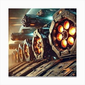 Inferno Class Dreadnought Plasma Cannons Canvas Print