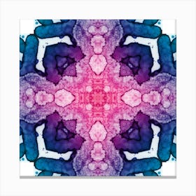 Violet Star Abstraction Canvas Print