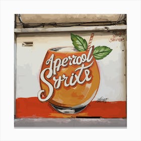 Aperol Spritz Orange - Aperol, Spritz, Aperol spritz, Cocktail, Orange, Drink 11 Canvas Print