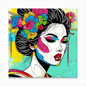 Japan Geisha Visual 134 Canvas Print