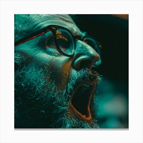 Man Yelling Canvas Print